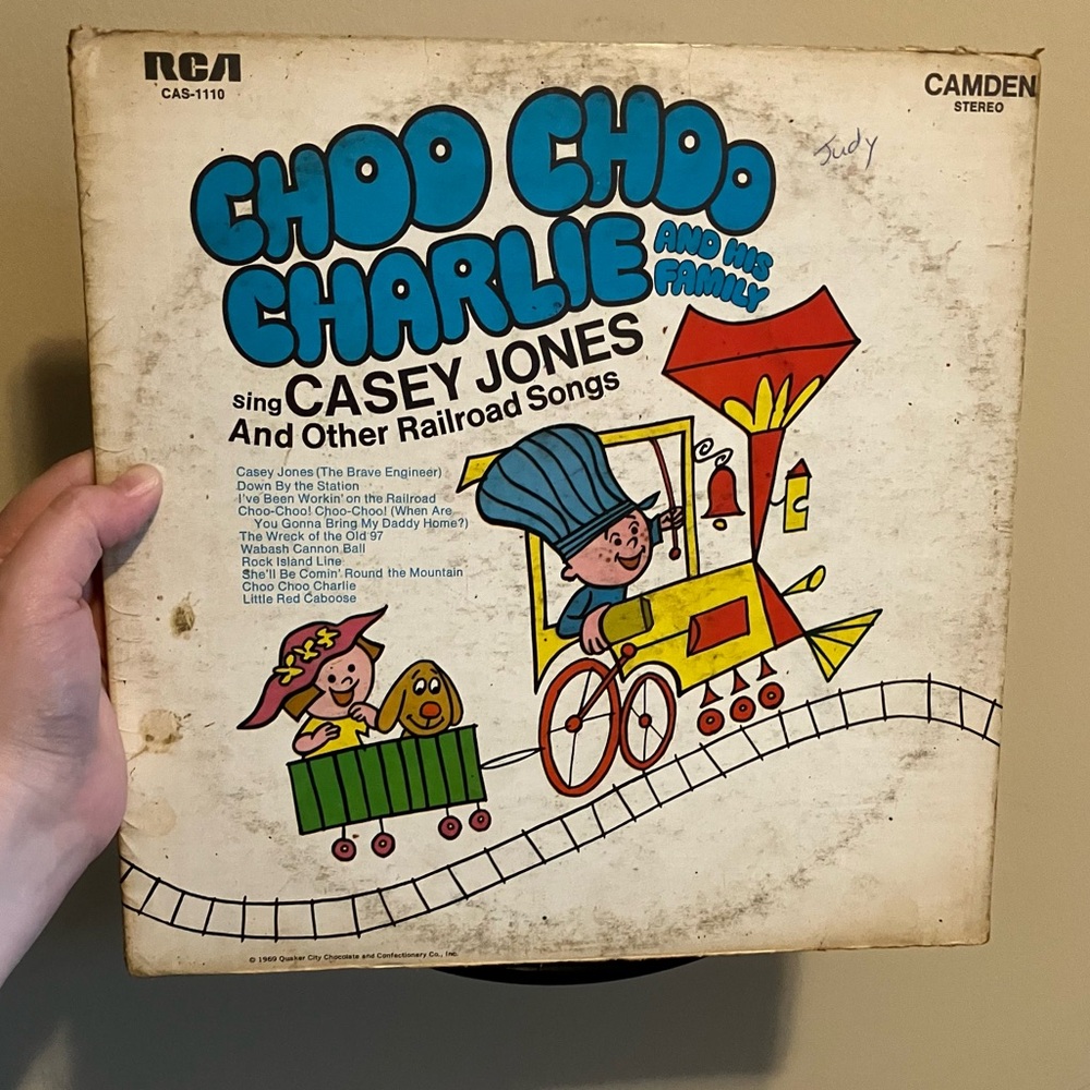 Choo Choo Charlie Vinyl Record - Vintage Album